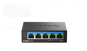 D-LINK DMS-105 UNMANAGED SWITCH 5 PORT, Interfata: 5 x 10/100Mbps/1G/2.5G, Auto MDI/MDIX, CAPACITATE SWITCH: 25gBPS, Packet Forwarding Rate:18.6 Mpps, Dimensiuni 100.5 x 82 x28mm, Greutate: 238.6 g. - Img 2