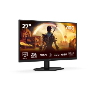 Monitor AOC 27" Q27G42ZE, Diagonal (inch): 27, Diagonal (cm): 68, Aspect ratio: 16:9, Panel: Fast IPS, Resolution: 2560x1440, Refresh Rate: 260Hz, Response time GtG: 1ms, Response time MPRT: 0.3ms, Brightness (max): 300 cd/m², Contrast (static) : 1000:1, - Img 2