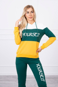 Дамски комплект Yourself 65456 - маслинено зелен