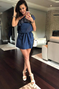 Ежедневна рокля JEANS 41007-1 - Img 3