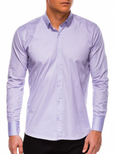 Класическа тънка риза със Slim fit кройка, класическа яка, дълъг ръкав и закопчаване отпред. Перфектна както за ежедневието, така и за по-официални случаи.