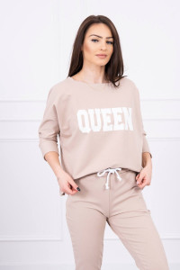 Дамски комплект Queen с 3/4 ръкав 66977 - бежов