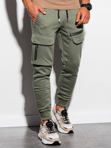 Мъжки карго панталон P905 - khaki