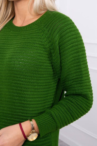Дамска плетена рокля Крим 2019-38 - khaki - Img 4