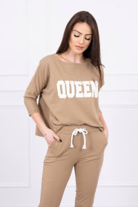 Дамски комплект Queen с 3/4 ръкав 66977 - camel