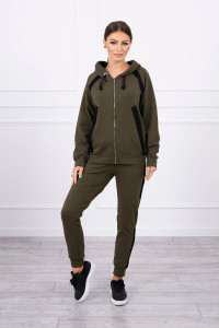 Дамски спортен комплект 67064 - khaki