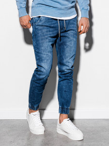 Мъжки Joggers дънки P907 - тъмно сини