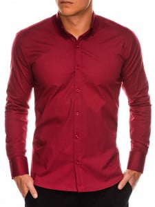 Класическа тънка риза със Slim fit кройка, класическа яка, дълъг ръкав и закопчаване отпред. Перфектна както за ежедневието, така и за по-официални случаи.