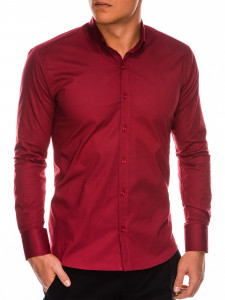 Класическа тънка риза със Slim fit кройка, класическа яка, дълъг ръкав и закопчаване отпред. Перфектна както за ежедневието, така и за по-официални случаи.