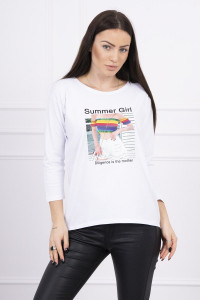 Дамска блуза Summer Girl 66787 - бяла