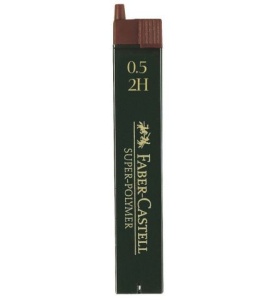 Mina creion mecanic Faber-Castell 2H, 3H, H, F