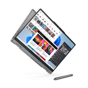 Laptop Lenovo IdeaPad 5 2-in-1 14IRH9, 14" WUXGA (1920x1200) OLED 400nits Glossy, 100% DCI-P3, 60Hz, TÜV Low Blue Light, Glass, Touch, Intel Core i5-13420H, 8C (4P + 4E) / 12T, P-core 2.1 / 4.6GHz, E-core 1.5 / 3.4GHz, 12MB, video Integrated Intel UHD - Img 9