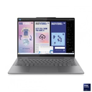 Laptop Lenovo Yoga 7 2-in-1 14ILL10, 14" 2.8K WQXGA+ (2880x1800) OLED 1100nits (peak) / 500nits (typical) Glossy / Anti-fingerprint, 100% DCI-P3, 120Hz, Dolby Vision®, TÜV Low Blue Light, DisplayHDR™ True Black 1000, Glass, Touch, Intel® Core Ultra 7