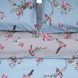 LENJERIE DE PAT KS MICROFIBRA BIRDS - Img 2