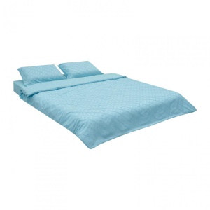 LENJERIE PAT KS CU BRODERIE TUFFATA BLUE - Img 3