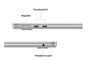 MacBook Air 13.6" Retina/Apple M4 (CPU 10-core, GPU 10-core, Neural Engine 16-core)/16GB/512GB - silver - INT KB (2025) 35W USB‑C - Img 3