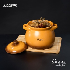 OALA CERAMICA CU CAPAC, 14.5x16 CM, 3 L, NICOLAI TAND, ORIGINI, COOKING BY HEINNER - Img 8
