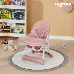Scaun de masa 2 in 1, pliabil, roz, U-Grow - Img 6
