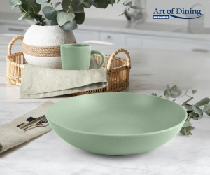 SET 6 FARFURII ADANCI CERAMICA 20 CM, YVONNE, ART OF DINING BY HEINNER - Img 2