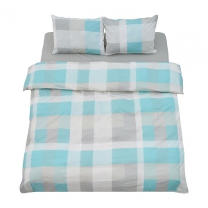 Set de pat king size bumbac,92gsm,Square - Img 2