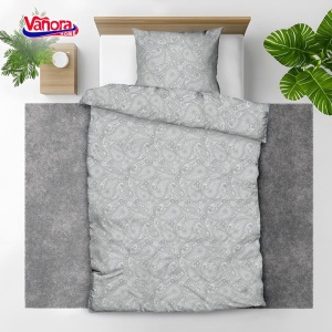 Set de pat single bumbac, 92 gsm,Paisley