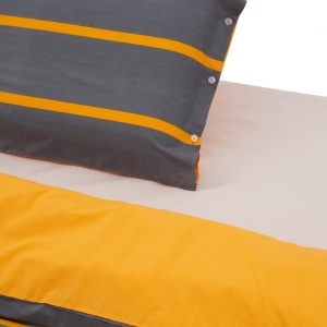SET DE PAT SINGLE BUMBAC GREY/ORANGE - Img 5