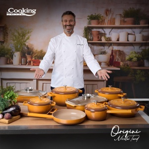 TAVA ROASTER DIN ALUMINIU TURNAT + CAPAC 39 X 22.5 X 11 CM, 5.3L, NICOLAI TAND, ORIGINI, COOKING BY HEINNER - Img 8