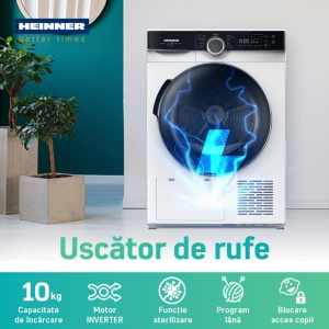 USCATOR DE RUFE CU POMPA DE CALDURA HEINNER HHPD-M10K3A+++ - Img 2