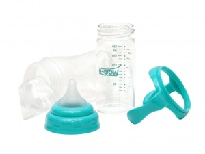 Biberon din Sticla 120 ml Gat Larg U-GROW A-1055 - Img 3