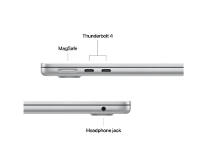 MacBook Air 13.6" Retina/Apple M4 (CPU 10-core, GPU 10-core, NeuralEngine 16-core)/24GB/512GB - Silver - INT KB (2025) - Img 3