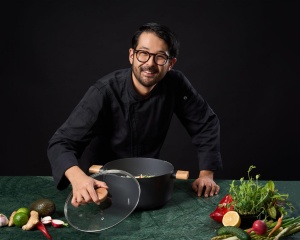 SEMIOALA ALUMINIU + CAPAC 28X14 CM, 7.8 L, RIKITO WATANABE, SAMURAI GOURMET, COOKING BY HEINNER - Img 8