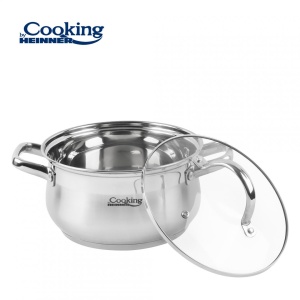 SEMIOALA INOX+CAPAC, 24 X 13.5 CM, 6.1 L, AMIRA, COOKING BY HEINNER - Img 2