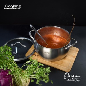 SEMIOALA INOX+CAPAC 24X13.5 CM, 6L, NICOLAI TAND, ORIGINI, COOKING BY HEINNER - Img 3