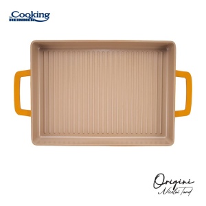 TAVA GRATAR ALUMINIU TURNAT 36 x 26.4 x 4 CM, NICOLAI TAND, ORIGINI, COOKING BY HEINNER - Img 3