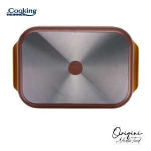 TAVA INALTA CUPTOR DIN ALUMINIU TURNAT + CAPAC 39 x 26 x 8.5 CM, 6 L, NICOLAI TAND, ORIGINI, COOKING BY HEINNER - Img 5
