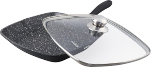 TIGAIE GRILL ALUMINIU + CAPAC 28 x 4.5 CM , DARK LINE, COOKING BY HEINNER - Img 3