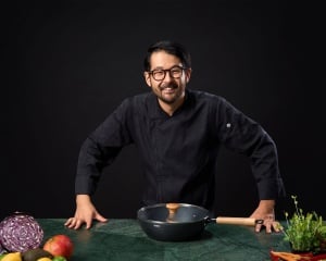 TIGAIE WOK ALUMINIU + CAPAC 28X8 CM, RIKITO WATANABE, SAMURAI GOURMET, COOKING BY HEINNER - Img 9