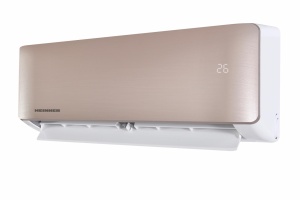 Aparat de aer conditionat HEINNER ONIX HAC-CO12WFN-GD, 12000 BTU, WiFi, clasa energetica: racire A++/incalzire A+, functii: Super-ionizare, "Follow me", ECO, Turbo, filtru cu densitate ridicata, auto curatare, panel auriu. - Img 2