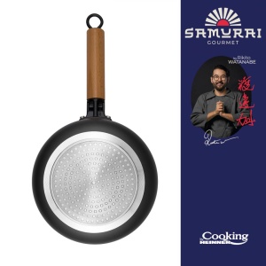 CASEROLA ALUMINIU + CAPAC 20X9.5 CM, 2.7L, RIKITO WATANABE, SAMURAI GOURMET, COOKING BY HEINNER - Img 2