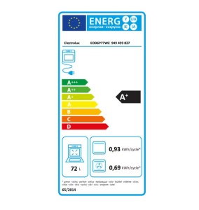 Cuptor incorporabil Electrolux EOD6P77WZ, Electric, 72 l, Autocuratare pirolitica, Conectivitate Wi-fi, SteamBake, Grill, Clasa A+, Negru - Img 4