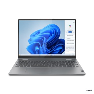Laptop Lenovo IdeaPad 5 2-in-1 16AHP9, 16" WUXGA (1920x1200) IPS 300nits Glossy, 45% NTSC, 60Hz, TÜV Low Blue Light, Glass, Touch, AMD Ryzen™ 7 8845HS (8C / 16T, 3.8 / 5.1GHz, 8MB L2 / 16MB L3), video Integrated AMD Radeon™ 780M Graphics, RAM 16GB