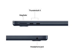 MacBook Air 13.6" Retina/Apple M4 (CPU 10-core, GPU 10-core, Neural Engine 16-core)/16GB/512GB - Midnight - INT KB (2025) 35W USB‑C - Img 3