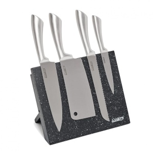 SET CUTITE DE BUCATARIE, 5 PIESE,SILVER, COOKING BY HEINNER - Img 6