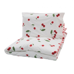 SET DE PAT SINGLE BUMBAC CHERRY - Img 2