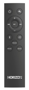 SOUNDBAR HORIZON HAV-S2630W / System 2.1 / Max Audio Power 110W (30W x2 + 50W) / Wireless Subwoofer / Digital Optical / AUX (3.5mm) / HDMI-ARC (CEC) / BT 5.4 / USB Playback / DOT-Matrix Display / Remote + Button Keys / Impedance: 4Ω x2 + 4Ω / Signal to - Img 6