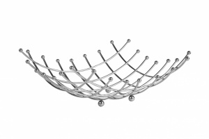 COS FRUCTE METALIC 26x26x9 CM,VANORA HOME - Img 2