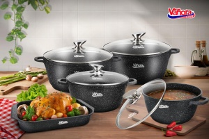 CRATITA ALUMINIU TURNAT 20x8.5CM, 2.6 L, CLASSIC, VANORA HOME - Img 5
