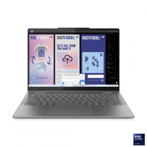 Laptop Lenovo Yoga 7 2-in-1 14ILL10, 14" 2.8K WQXGA+ (2880x1800) OLED 1100nits (peak) / 500nits (typical) Glossy / Anti-fingerprint, 100% DCI-P3, 120Hz, Dolby Vision®, TÜV Low Blue Light, DisplayHDR™ True Black 1000, Glass, Touch, Intel® Core Ultra 7