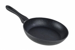 TIGAIE ALUMINIU 22X4.8 CM, BLACK SAND, COOKING BY HEINNER