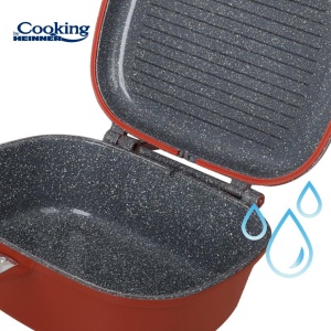 TIGAIE DUBLA ALUMINIU 30x12.5CM,CALABRIA, COOKING BY HEINNER - Img 8